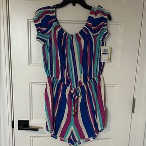 BeBop Multicolor Striped Romper